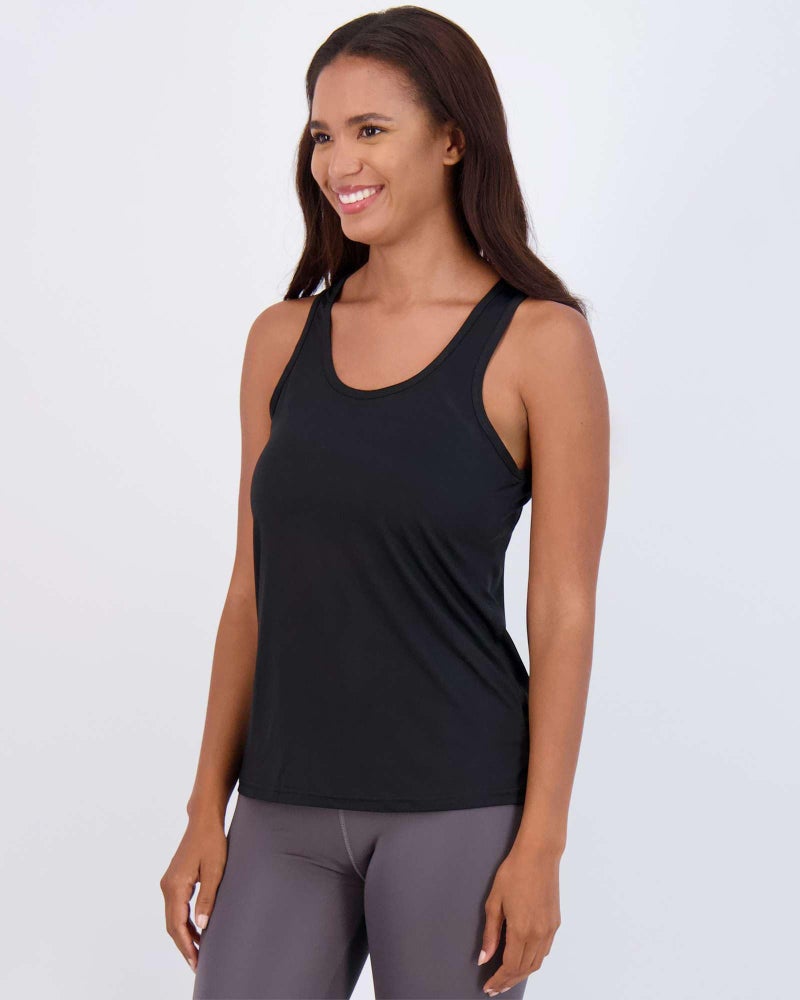 REALESSENTIALS 5 Pack: Womens Quick Dry Fit Ladies Tops Blouse Tee Athletic Yoga Workout Running Gym Active Tees Exercise Women Racerback Sleeveless Flowy Fitness Loose Fit Moisture Wicking Tank Top - Set 5,XL - Image 4
